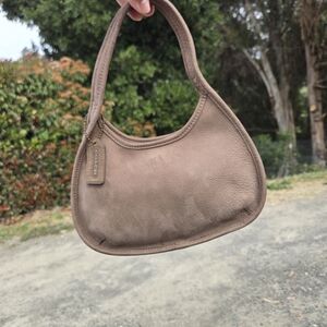 Coach Mini Shoulder Bag in Taupe Brown